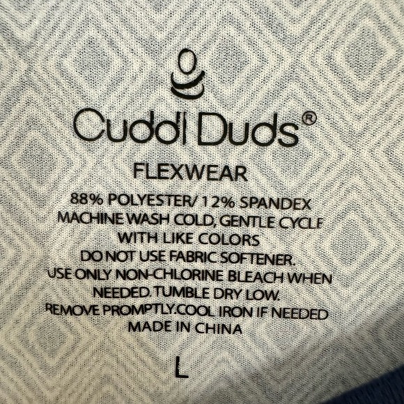 Cuddl Duds Flexwear Asymmetric Dress with Pockets Polyester Blue Size Large - Picture 5 of 7